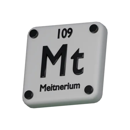Meitnerium Element 3 D Icon 3D Icon