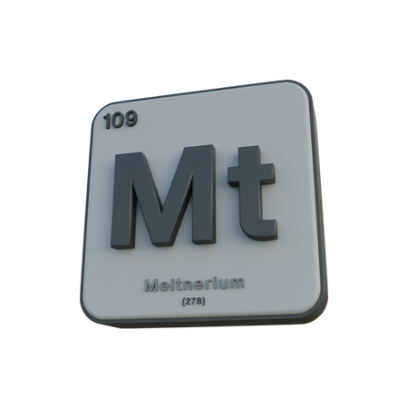 Meitnerium  3D Illustration