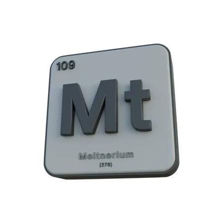 Meitnerium  3D Illustration