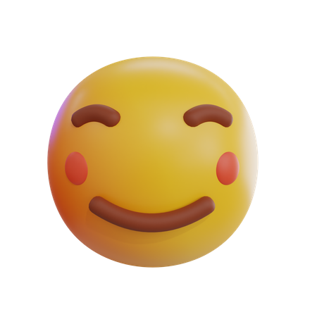 Emoji de mejillas rojas  3D Icon