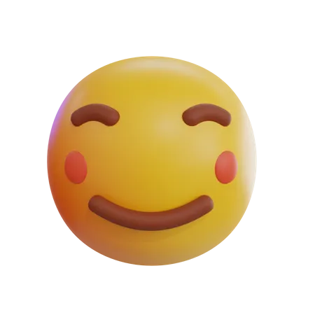 Emoji de mejillas rojas  3D Icon