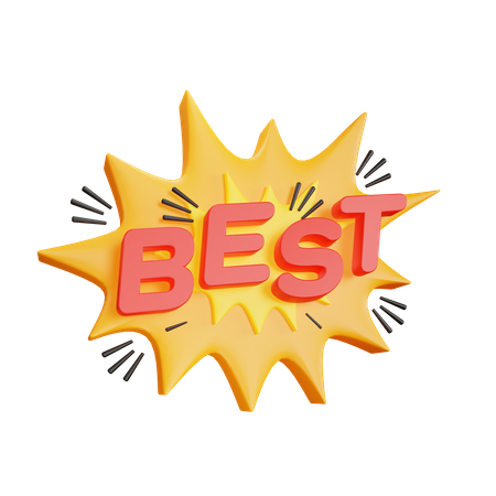 Mejor pegatina  3D Icon