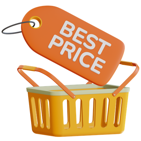 Mejor precio con cesta de la compra  3D Icon