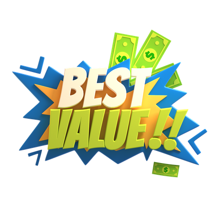 Mejor valor  3D Icon