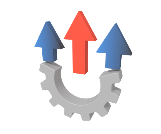 Mejora del sistema empresarial  3D Icon