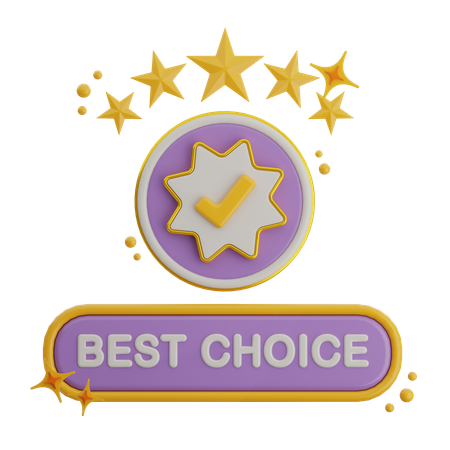 Melhor escolha  3D Icon