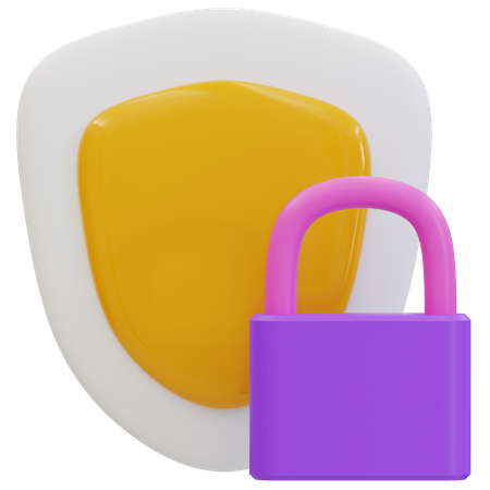 Melhorando a segurança de dados com o Lock Close  3D Icon