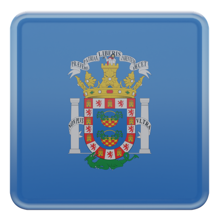 Melilla-Flagge  3D Icon