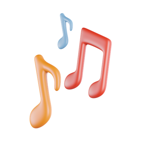 Melodien Musik  3D Icon