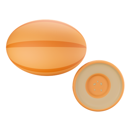 Melon 3D Illustration