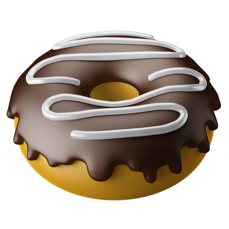 Melting Donut  3D Icon