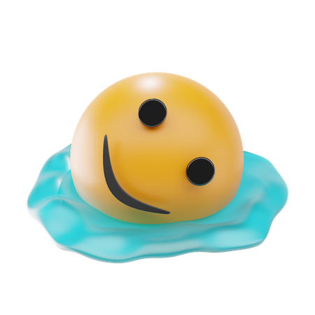 Melting Face Emoji  3D Icon