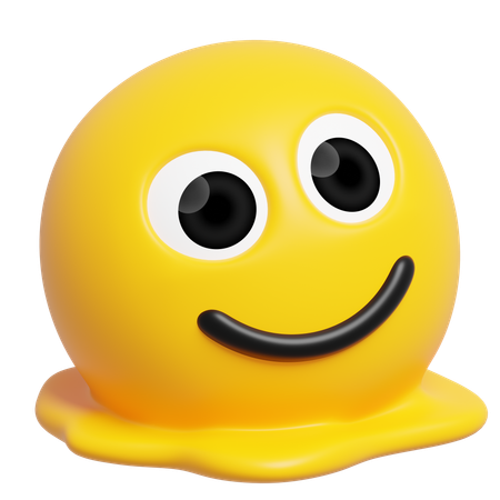 Melting Face Emoji  3D Icon