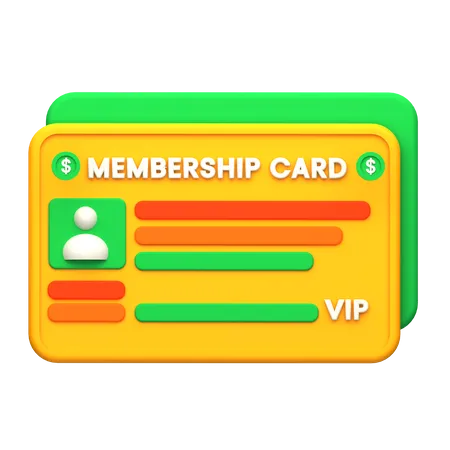 Membership Card  3D Icon