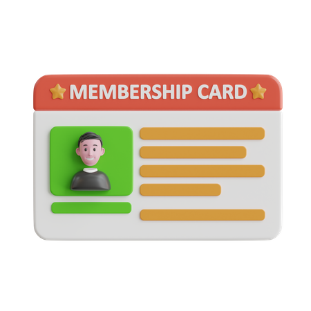 Membership Card  3D Icon