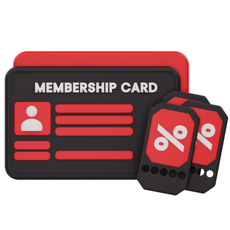 Membership Card  3D Icon