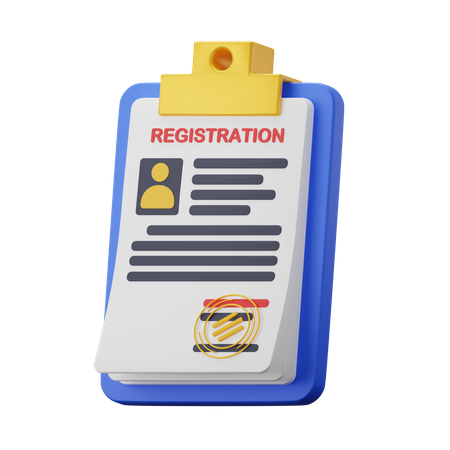 Membership Registration  3D Icon