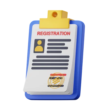 Membership Registration  3D Icon