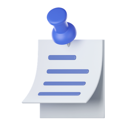 Memo  3D Icon