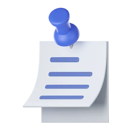 Memo  3D Icon