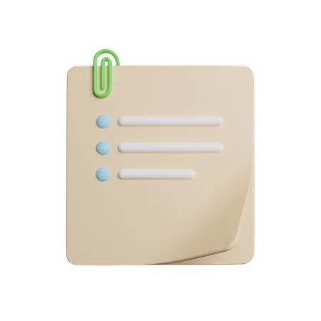 Memo  3D Icon