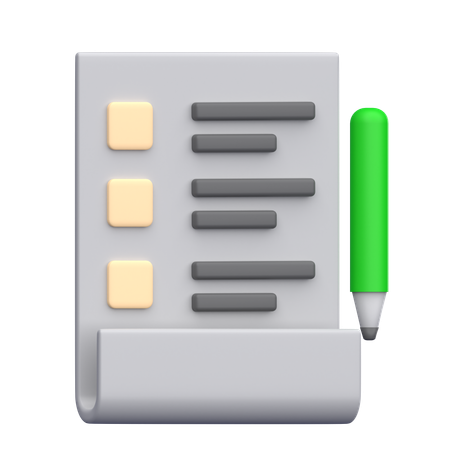 Memo  3D Icon