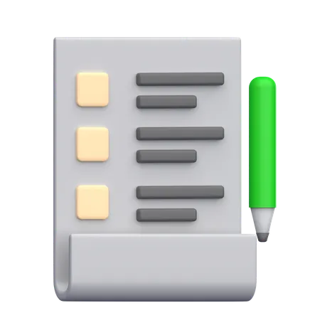 Memo  3D Icon