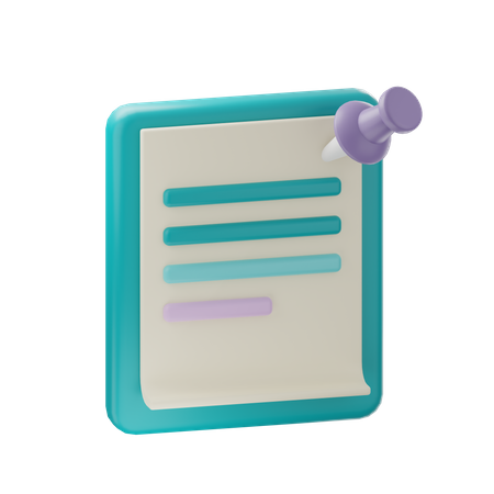 Memo  3D Icon