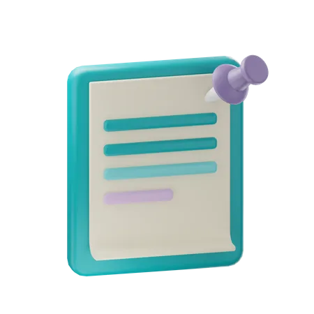 Memo  3D Icon