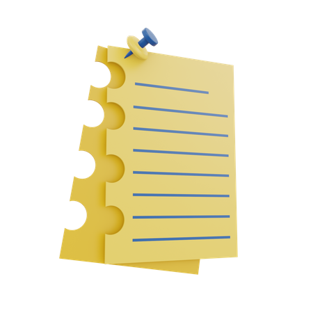 Memo  3D Icon