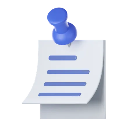 Note  3D Icon