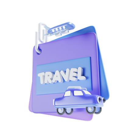 Memo For Travel  3D Icon