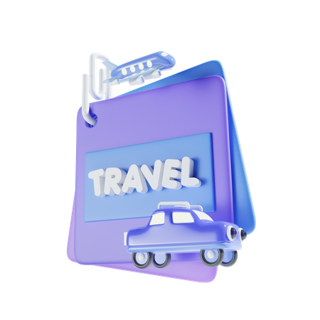 Memo For Travel  3D Icon