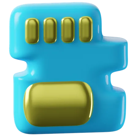 Memória  3D Icon