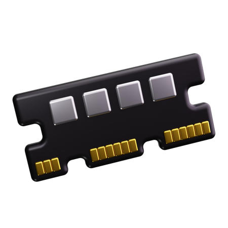 Memoria RAM  3D Icon