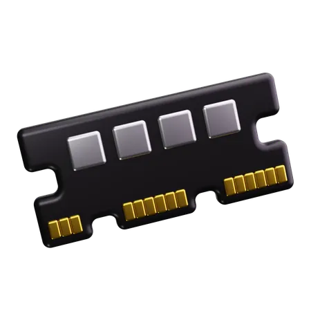 Memoria RAM  3D Icon