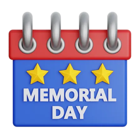 Memorial Day  3D Icon