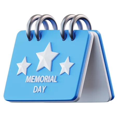 Memorial Day Calendar  3D Icon