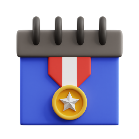 Memorial Day Calendar  3D Icon