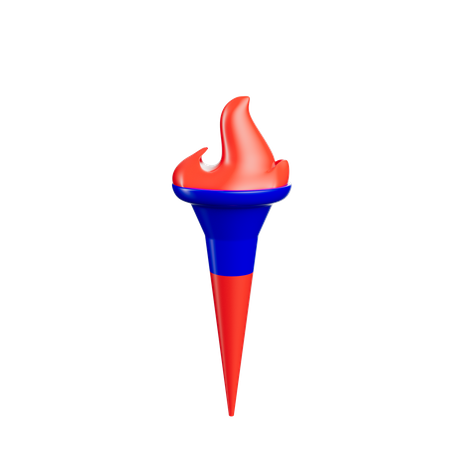 Memorial Day Fire Torch  3D Icon