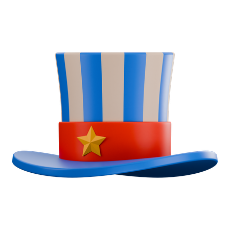 Memorial day USA hat  3D Icon