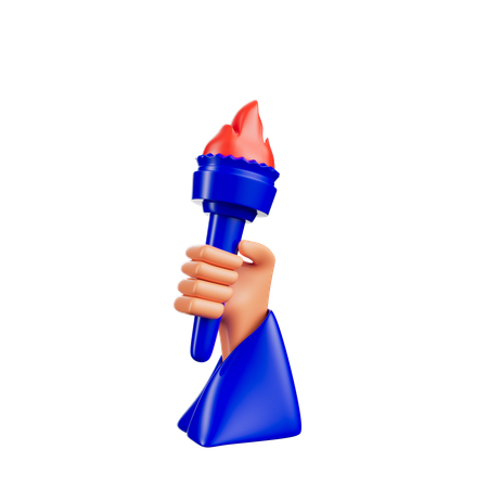 Memorial Fire Torch  3D Icon