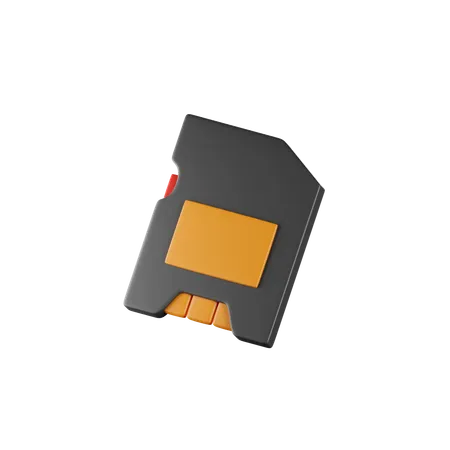 Memory Card 3 D Render Isolated Images 3D Icon
