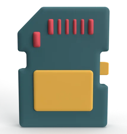 Memory Card  3D Icon