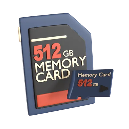 Memory Card  3D Icon