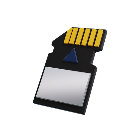 Memory Card  3D Icon