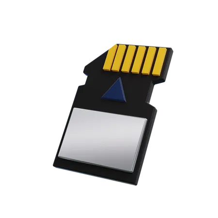 Memory Card  3D Icon