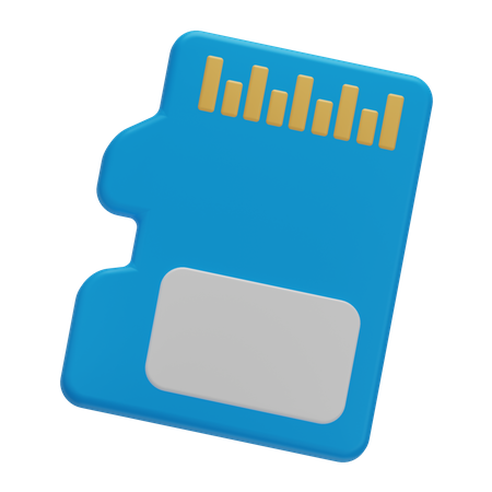 Memory Card  3D Icon