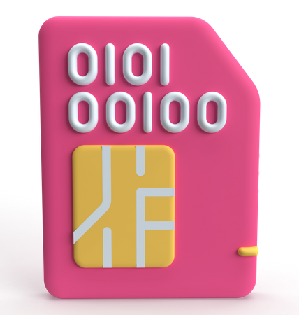 Memory Card  3D Icon