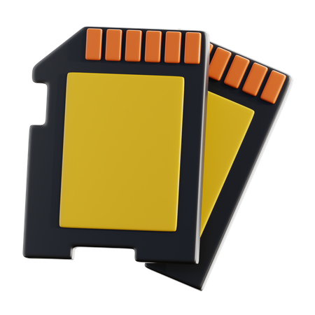 Memory Card  3D Icon